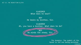 The Sheep The Goat and The Absurd in Godot