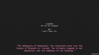 The Sheep The Goat and The Absurd in Godot