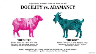The Sheep The Goat and The Absurd in Godot