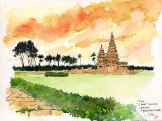 The shore tempel at mahabalipuram near chennai