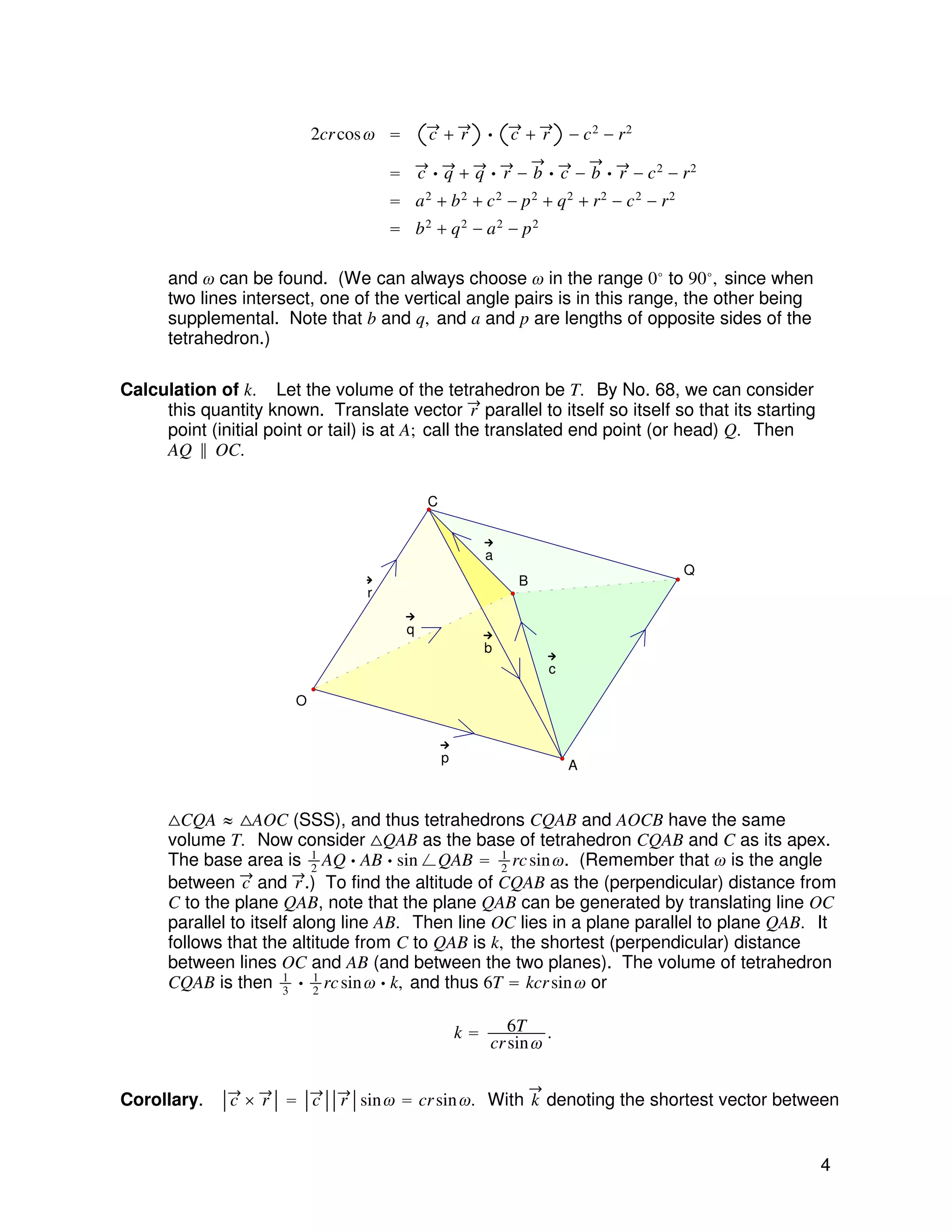 The shortest distance between skew lines | PDF