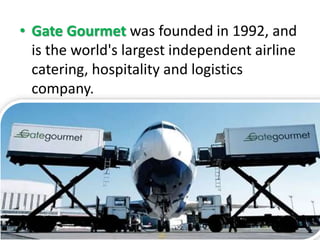The short history of catering activities in aviation industry | PPTX