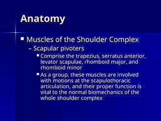 Pathological Shoulder Complex _The_Shoulder_Complex.ppt, comprehensive anatomy of the shoulder join.t ...