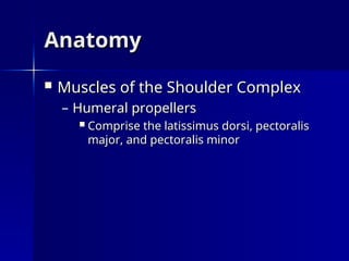 Shoulder Complex Background _The_Shoulder_Complex.ppt, comprehensive anatomy of the shoulder join.t ...