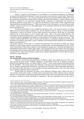 The significance and limits of ngos in human rights protection in ...