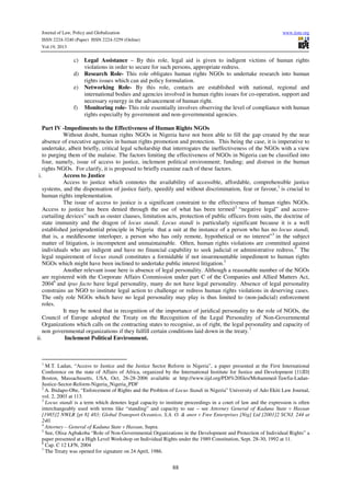 The significance and limits of ngos in human rights protection in ...