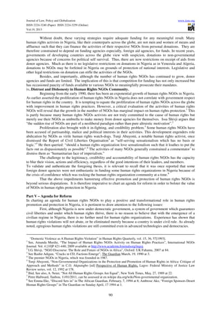 The significance and limits of ngos in human rights protection in ...