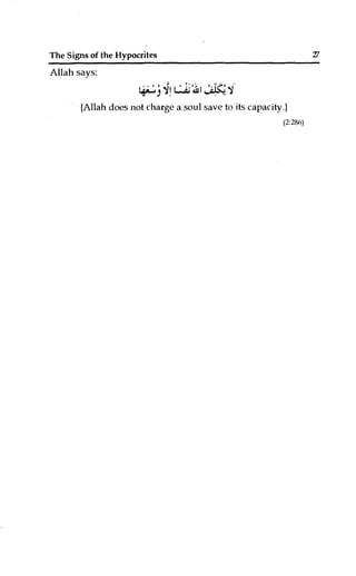 The Signs of the Hypocrites | PDF