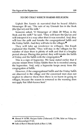 The Signs of the Hypocrites | PDF