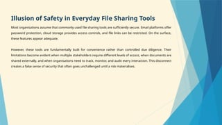 Unsecure Files Silent breaches occur through unsecured file sharing tools | PPTX