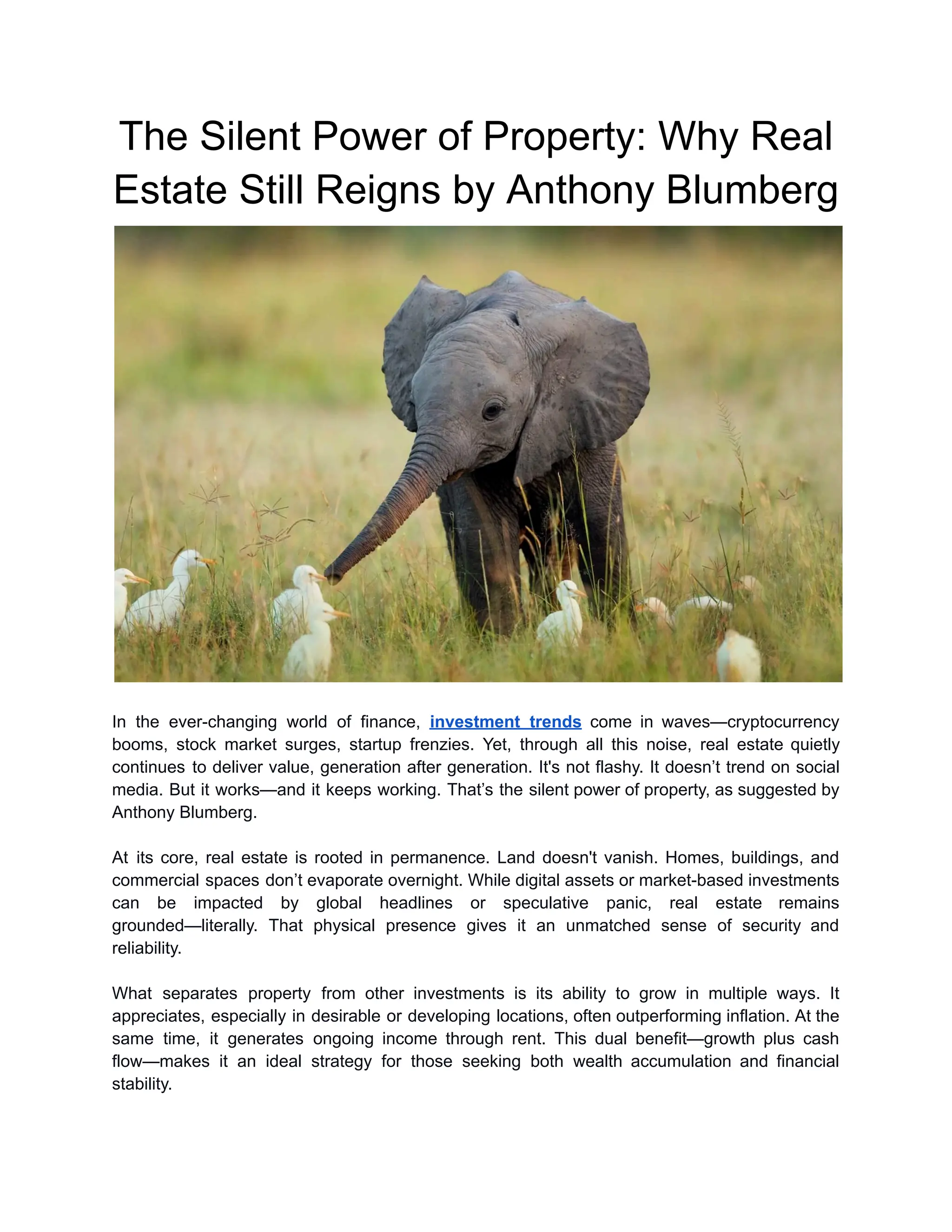 The Silent Power of Property_ Why Real Estate Still Reigns by Anthony  Blumberg.pdf