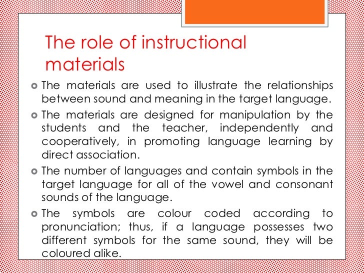 The silent way Approach