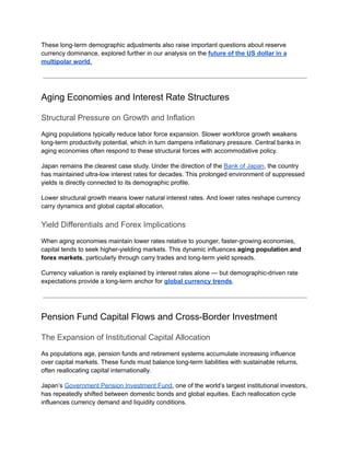 The Silver Economy: Aging Populations & Global Forex Markets | PDF