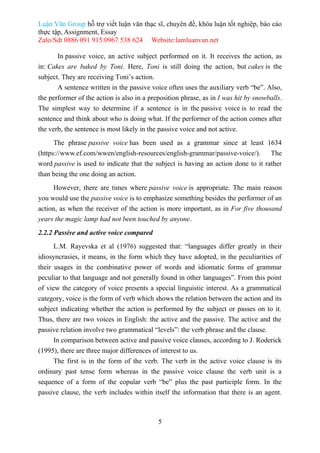 THE SIMILARITIES AND DIFFERENCES BETWEEN THE PASSIVE VOICE IN ENGLISH ...