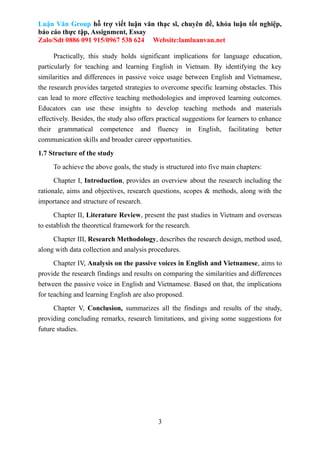 THE SIMILARITIES AND DIFFERENCES BETWEEN THE PASSIVE VOICE IN ENGLISH ...