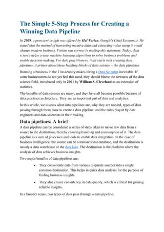 The Simple 5-Step Process for Creating a Winning Data Pipeline.pdf