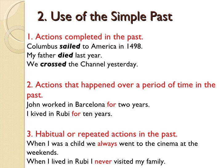 Past tense google slides image