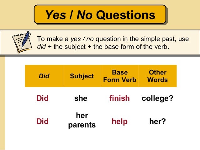 Resultado de imagen de simple past questions regular verbs exercises