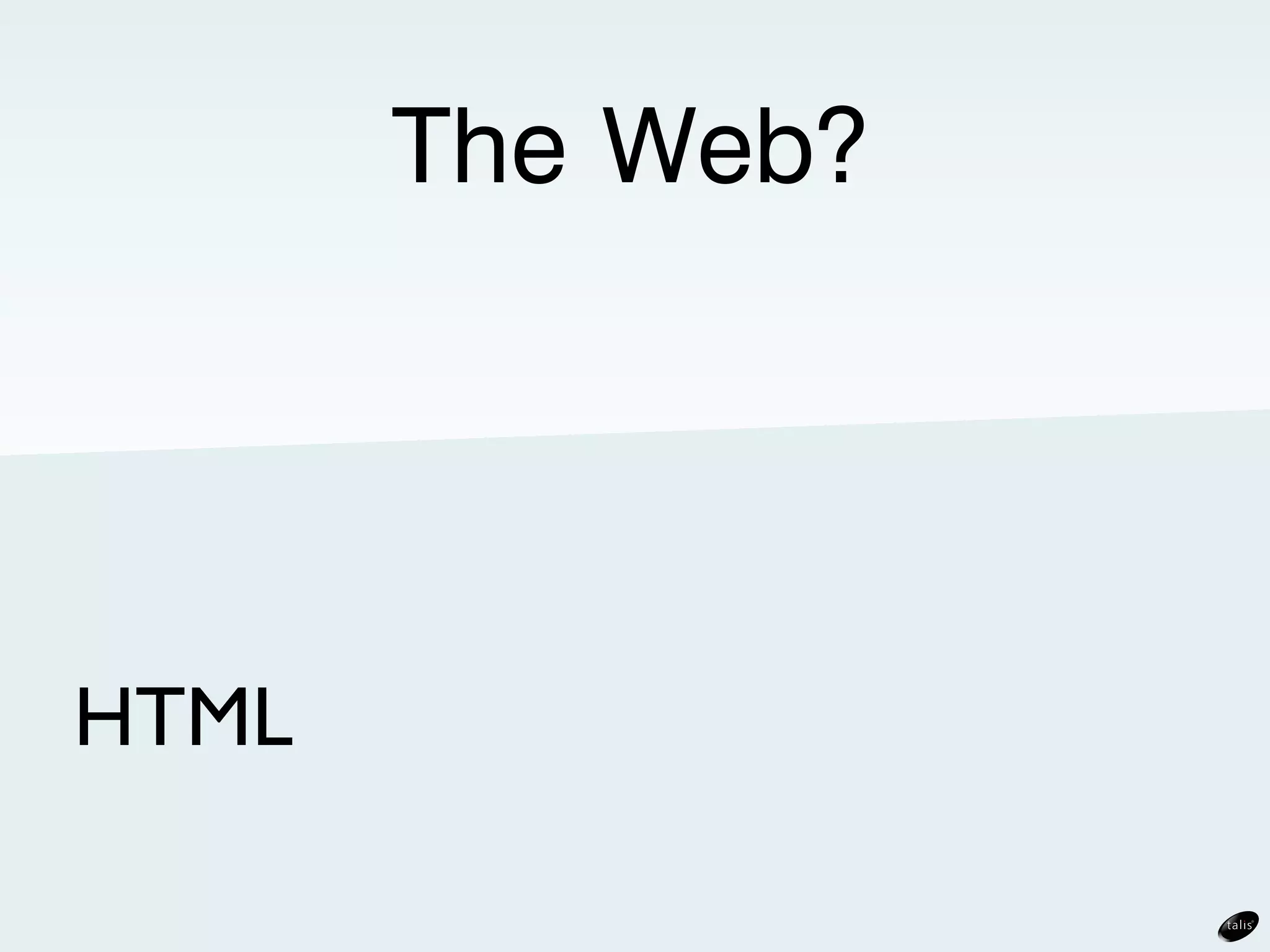 40 Year Rich
    Metadata Heritage




Leading Semantic Web
          Technology

      http://consulting.talis.com
 