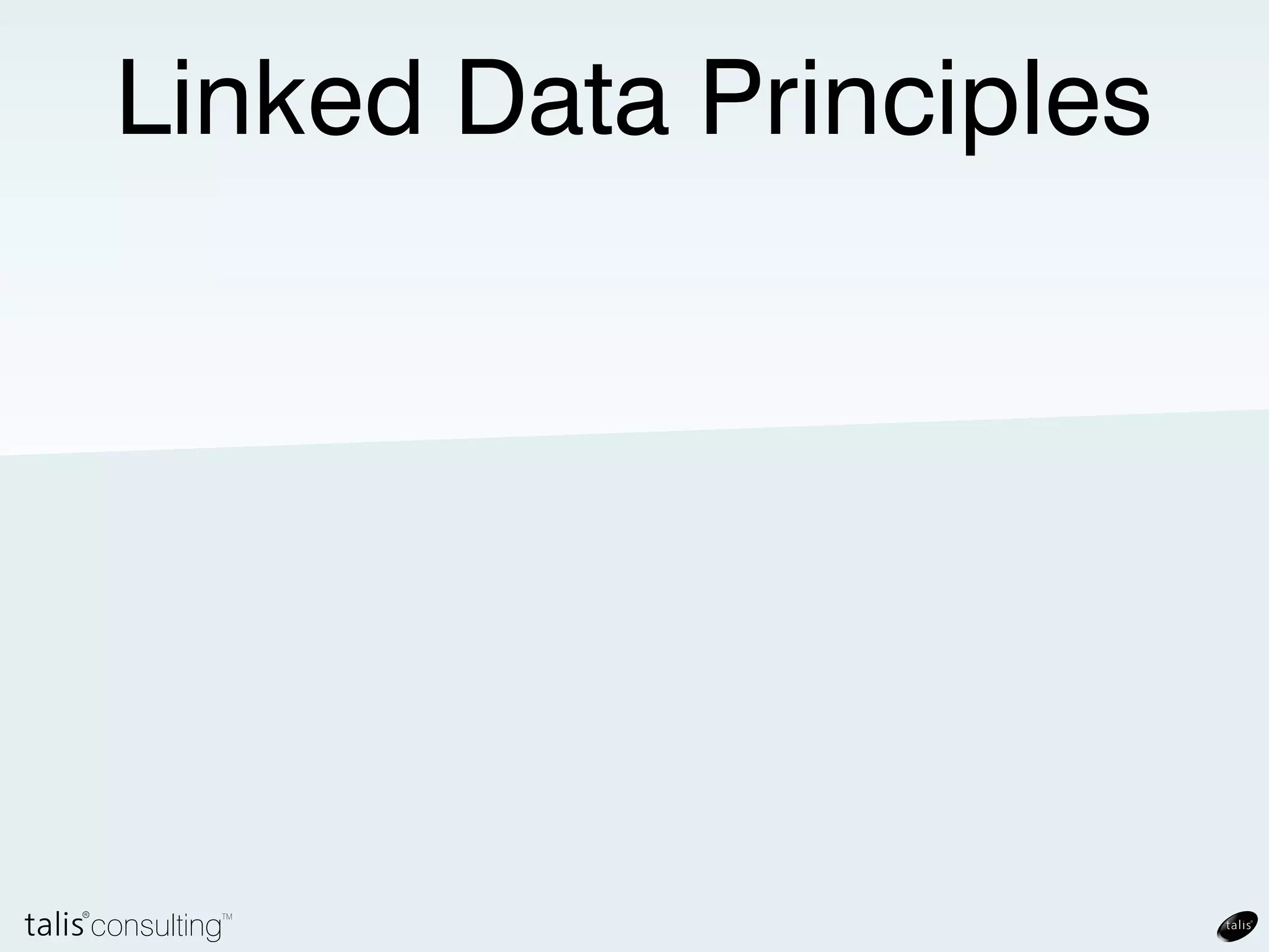 Linked Data Principles
 