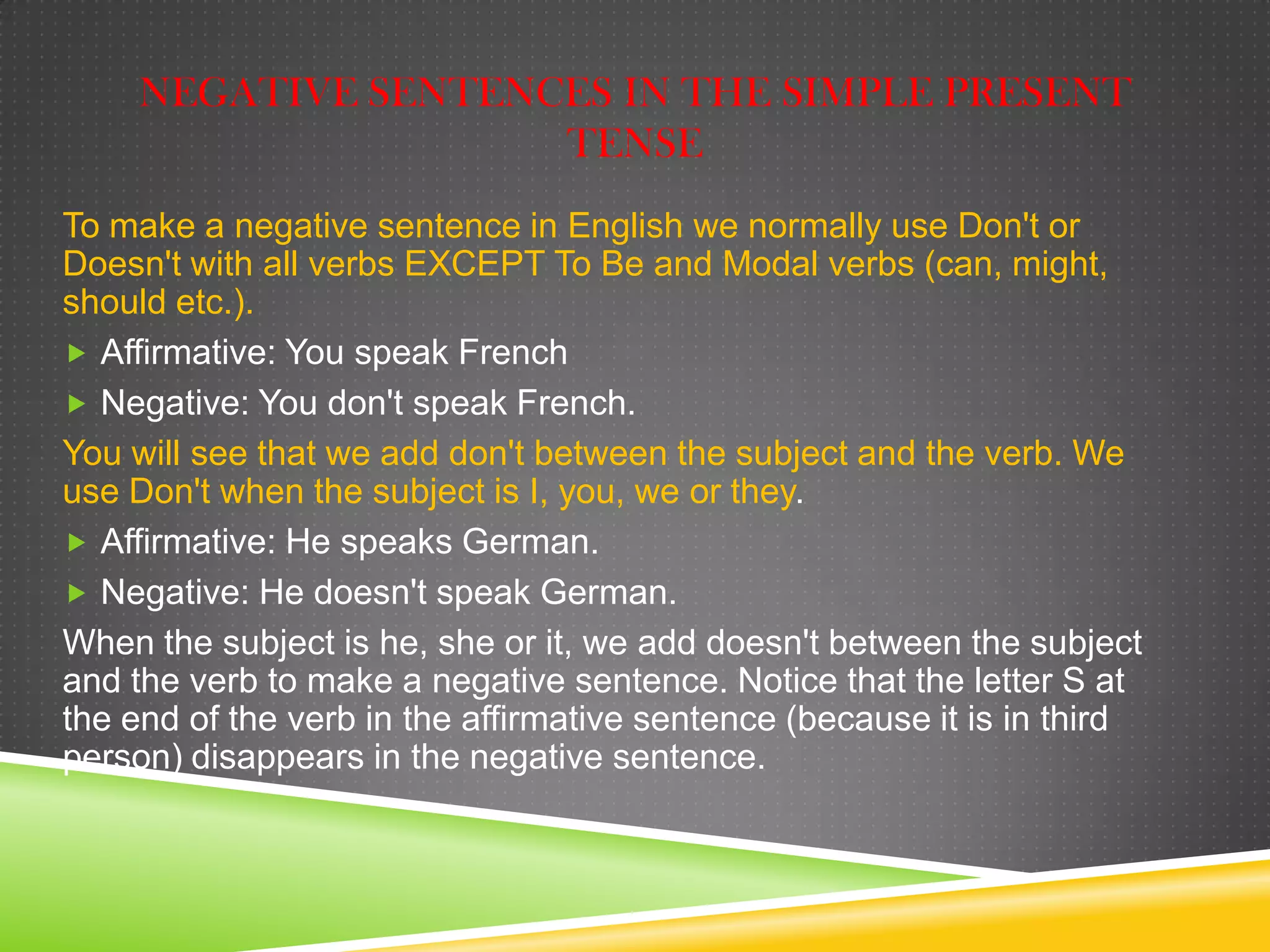 Simple Present Tense | PPTX