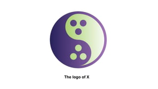 The logo of X
 