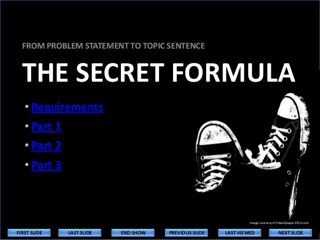 Simple explanation of a thesis statement