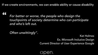 The Simple Truth of Accessibility