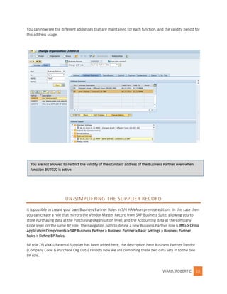 The simplification of the vendor master record | PDF