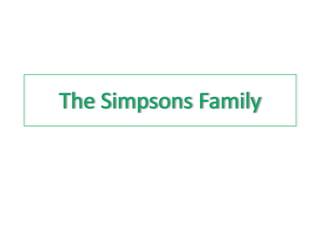 The simpsons family