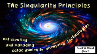 @dw2 Page 1
The Singularity Principles
^
and managing
David W. Wood
@dw2
 