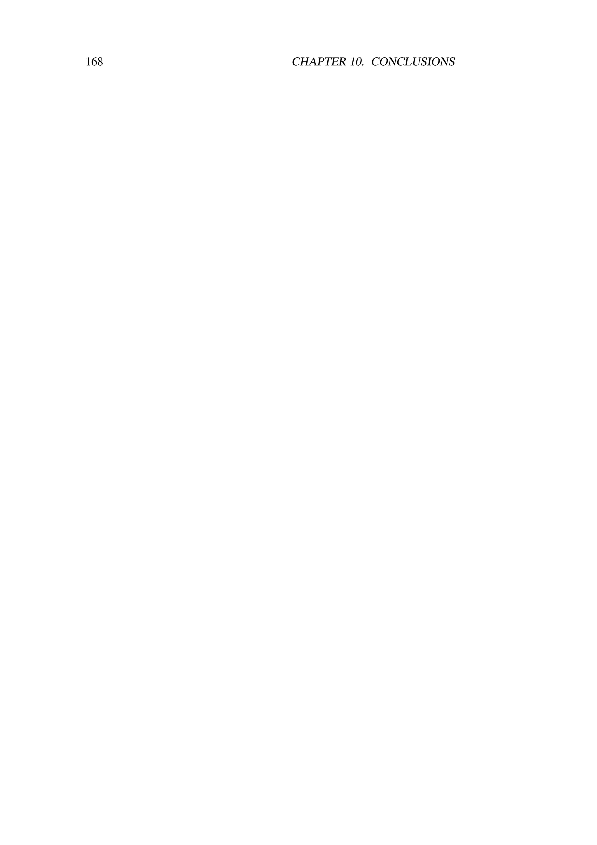 168   CHAPTER 10. CONCLUSIONS
 