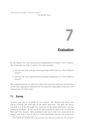 Collaborative and transparent Free Software development