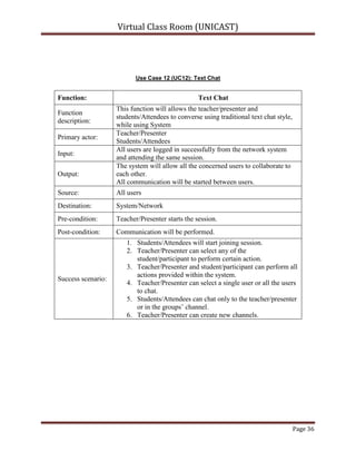 An interface to share his screen