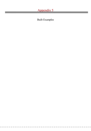 Appendix 5

Built Examples
 