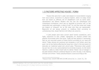 CHAPTER - 1



                                              1.3 FACTORS AFFECTING HOUSE – FORM:

                        ...