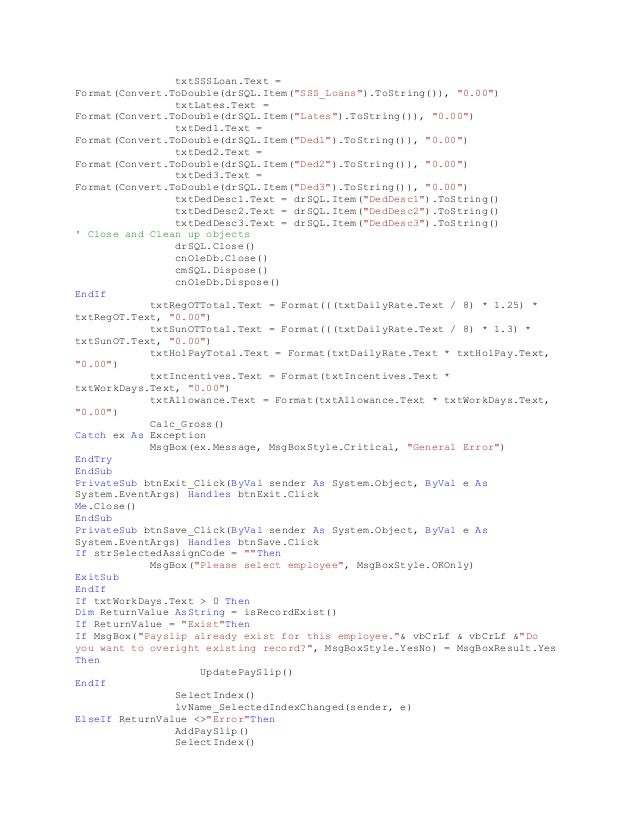 Thesis computerized payroll system