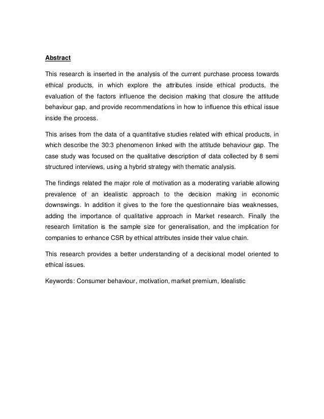 Decision making dissertation