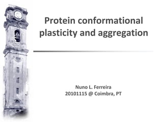 Protein conformational
plasticity and aggregation
Nuno L. Ferreira
20101115 @ Coimbra, PT
 