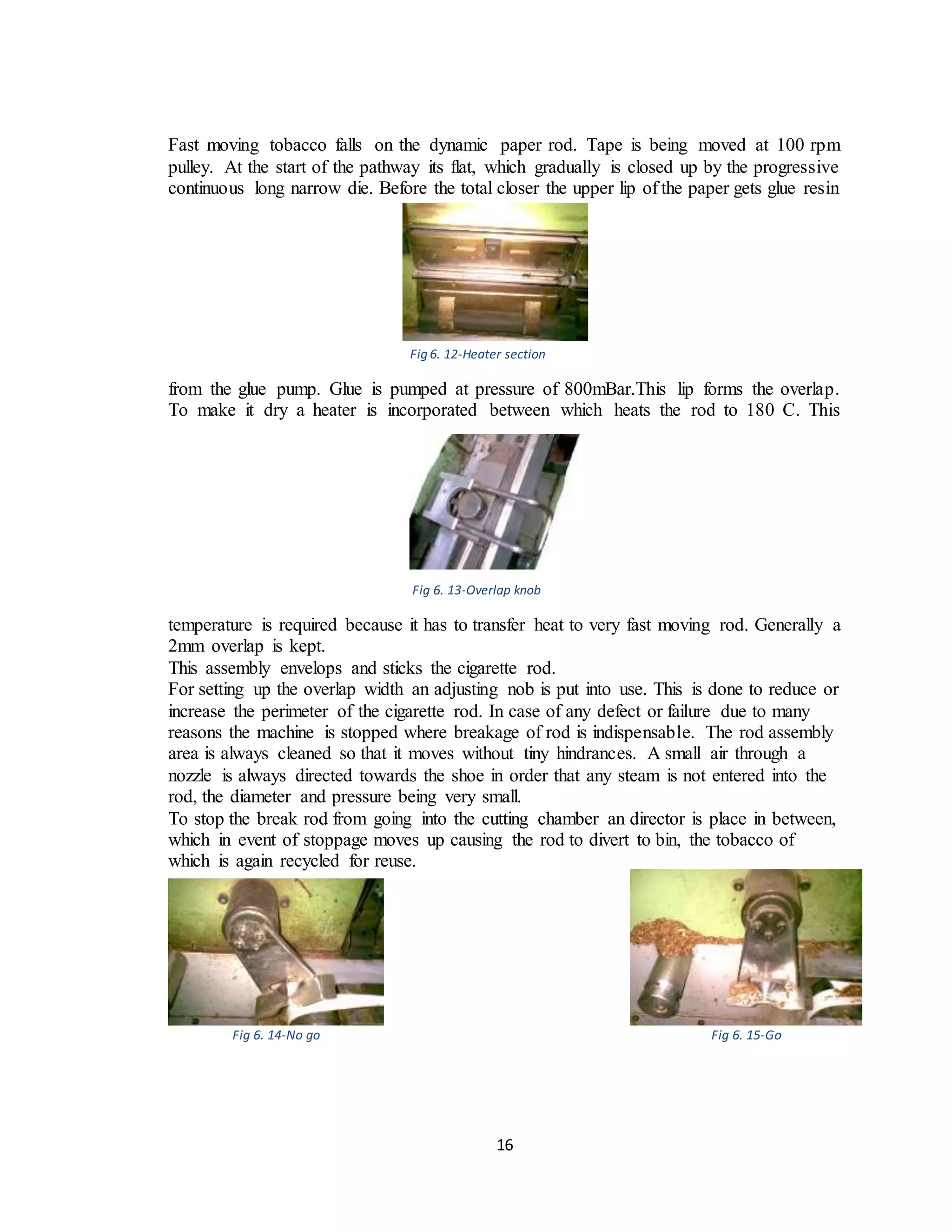 Mechanics & Process Variable Involved in Cigarette Production | DOCX