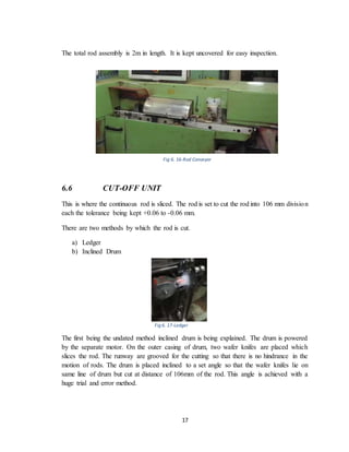 Slice Rod Process Mechanics & Process Variable Involved in Cigarette Production | DOCX
