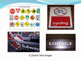 ii.) Scene Text Images
 