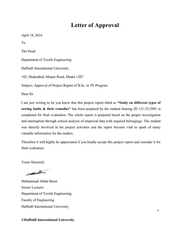 ThesisDifferent types of sewing faults and their remedies