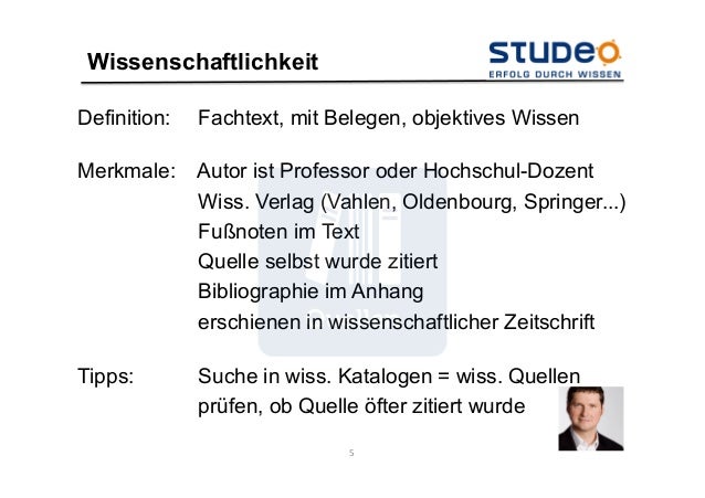 Thesis ABC tipp 19 - geeignete quellen sofort erkennen - an diesen 5