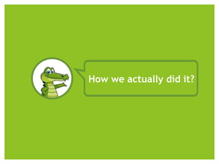 How we actually did it?
 