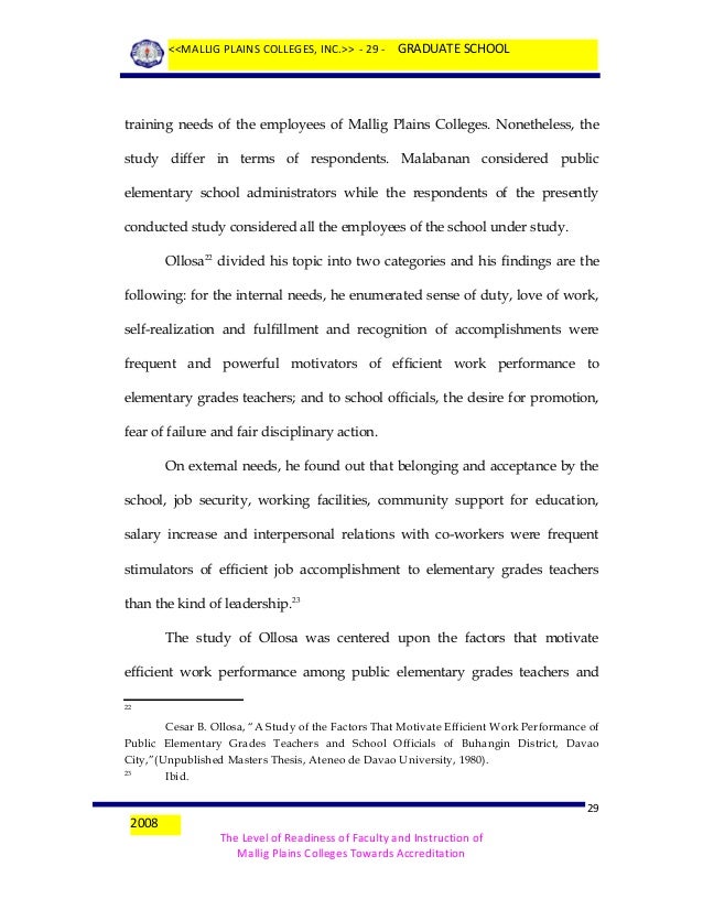 the level of readiness of faculty and instruction of mallig plains colleges towards accreditation es Thesis final copy 1 or 2008 1 the level of readiness of faculty and instruction of mallig instruction of mallig plains colleges towards accreditation. the level of readiness of faculty and instruction of mallig plains colleges towards accreditation es Thesis final copy 1 or 2008 1 the level of readiness of faculty and instruction of mallig instruction of mallig plains colleges towards accreditation.