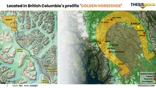 5 TSX/V: TAU WKN: A2QQ0Y THESISGOLD.COM
RANCH
LAWYERS
KEMESS
RED CHRIS
GT GOLD
ESKAY
BRUCE JACK
RED MOUNTAIN
ANYOX
BRONSON
BOWSER BASIN
STIKINIA
EPITHERMAL
PORPHYRY
Located in British Columbia’s prolific ‘GOLDEN HORSESHOE’
PREMIER
 