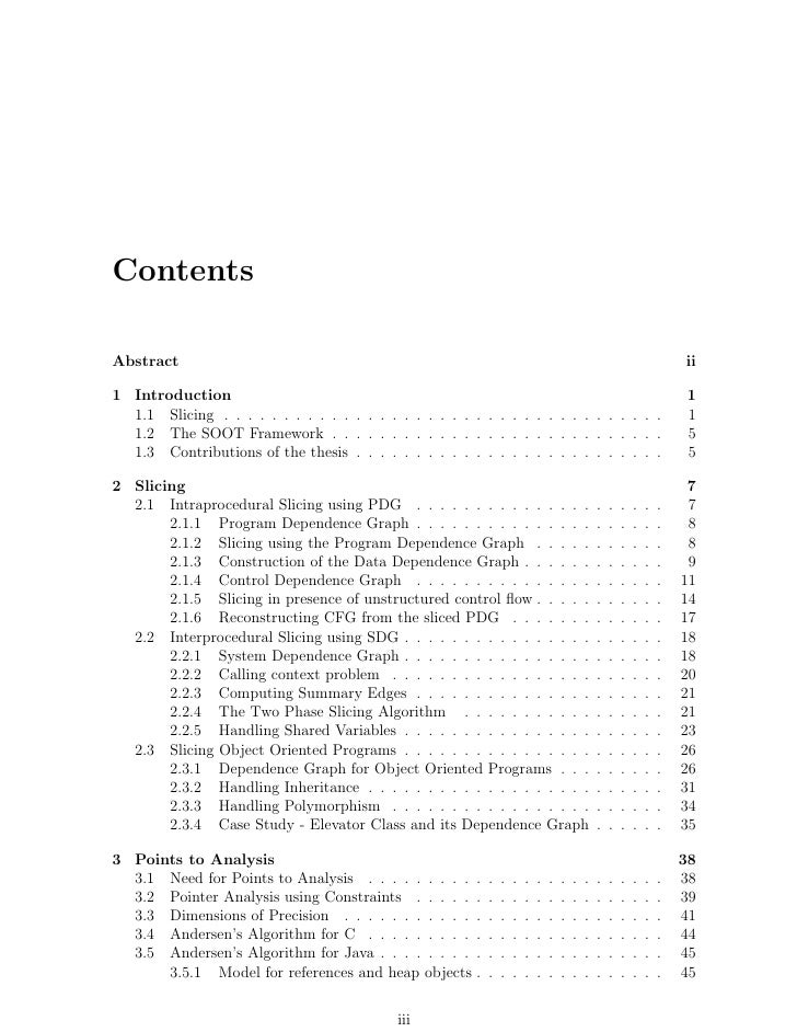 What does a thesis look like master thesis in java