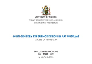 MULTI SENSORY EXPERIENCE DESIGN RESEARCH | PDF