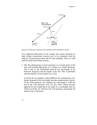 Chapter 4


At evening time the current THD reduces to around 110 %, compared
to around 120 % at daytime, figure 4.1.2.

The fundamental voltage and current components are seen in figure
4.1.4. The current varies about 20 % but independent of the variations
of the voltage, which varies 3 % from the lowest to the highest value.
The voltage steps are due to switching of capacitor banks and
transformer tap changers at higher voltage levels.




Figure 4.1.4. Fundamental phase voltage (top) and phase current (bottom).

The total active power, fundamental plus harmonic power, taken by
the TV is shown in figure 4.1.5. The total active power is around 98.3
% of the fundamental active power, which is normalized to 100 %.
This is due to the negative active power generated by the current
harmonics taken by the TV. The negative harmonic active power flow
can be seen as additional losses in the rest of the power system.

The fundamental power varied between 92 and 120 W and the total
active power was 1.7 % lower.


48
 
